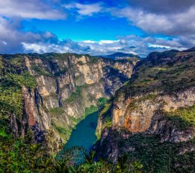 9. den: Kaňon Sumidero, podzemní vodopád El Chorreaderoe