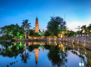 Pagoda Tran Quoc je nejstarším buddhistickým chrámem v Hanoji